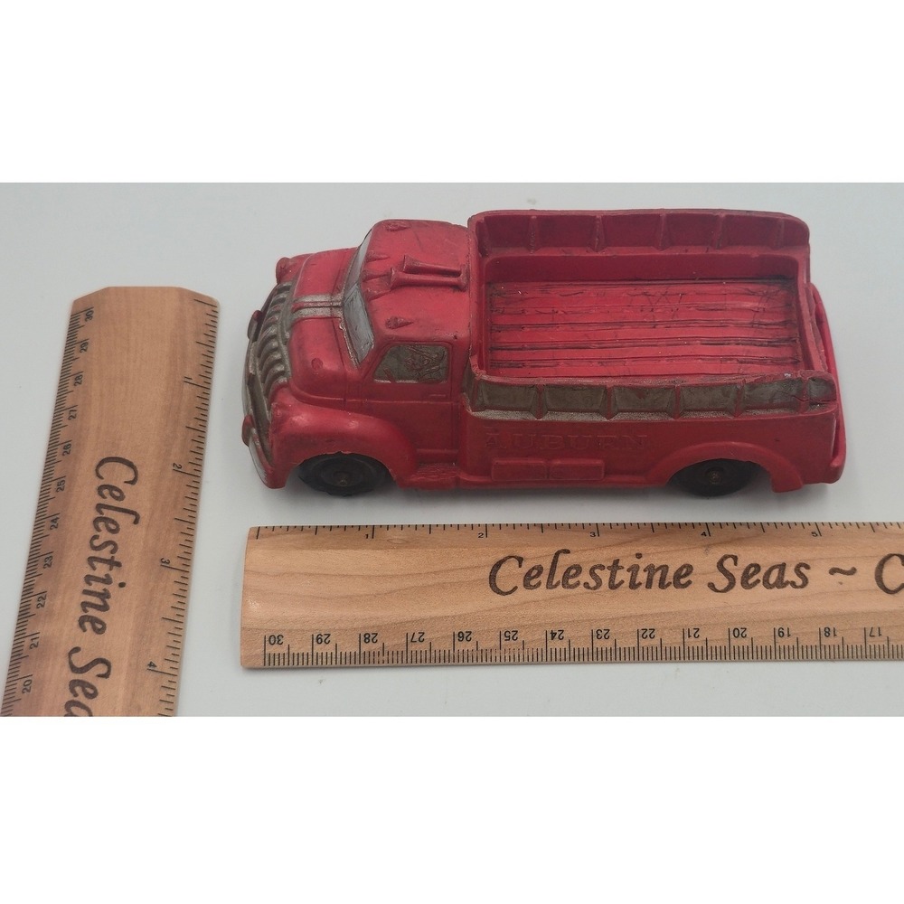 Vintage 1930s Auburn Rubber Co Red International Cabover Stake Toy Truck - Picture 7 of 7
